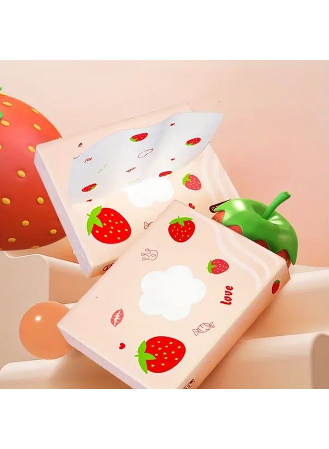 Peach You Like 5 Ply Tissues Soft Thick Portable With Strawberry Cloud Design - Image 1